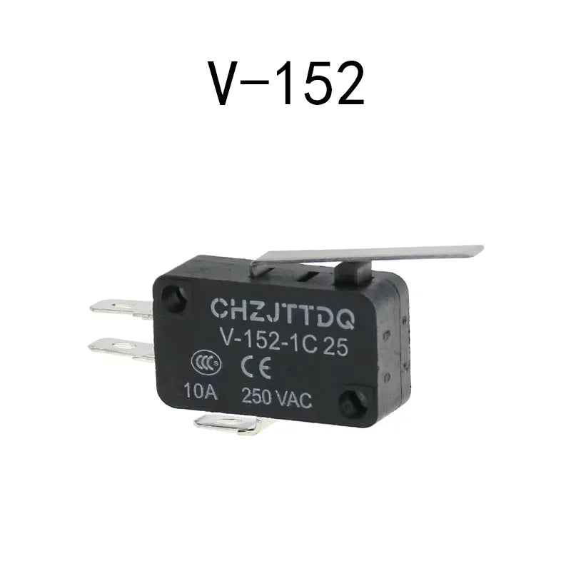 1PCS Micro Limit Switch CHZJTTDQ V-15.V-151.V-152.V-153.V-154.V-155.V-156.-1C 25 Travel Switch Limit Switch Silver Contact Quake V152 1NO 1NC