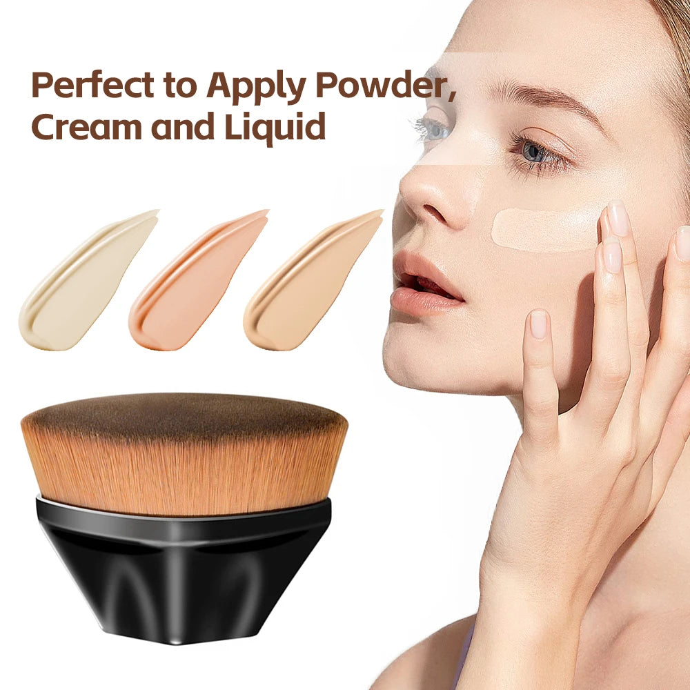 1PC Foundation Brushes Makeup Korean Professional Cosmetics BB Cream Powder Make Up Brush Short Handle Magic Foundation Brush Quake