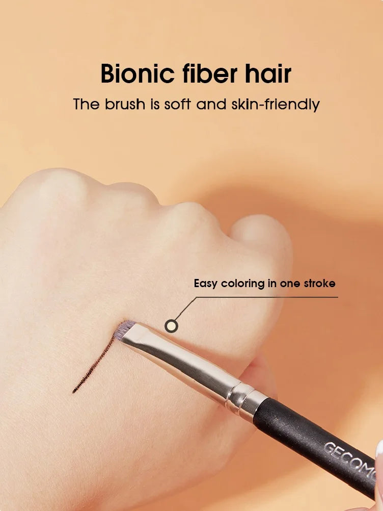 Eyeliner brush eyebrow brush do not eat powder easy overhand blade flat head brush circular arc brush eye repair makeup brush Quake