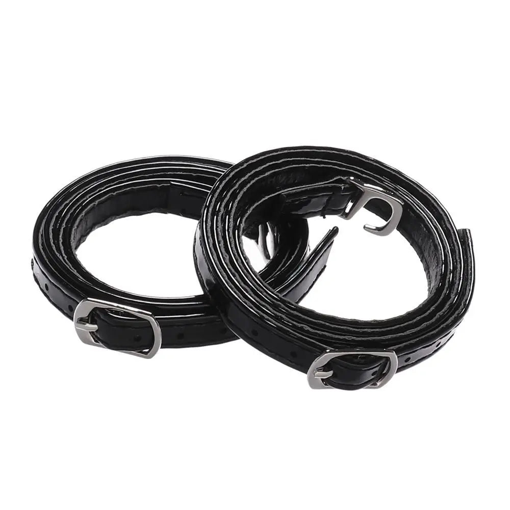 Adjustable Foot Care Accessories Shoe Lace Tie Anti-skid Straps Bundle Shoelace PU Leather Shoelace Ankle Shoe Belt Quake