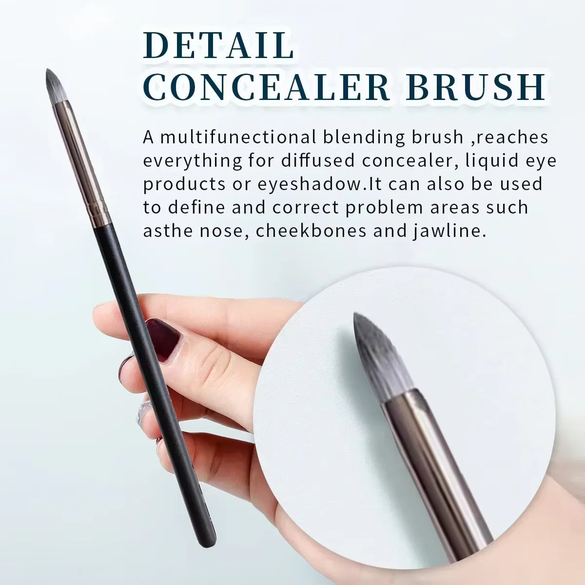 Makeup Brushes Foundation Loose Powder Concealer Blending Blush Brush Professional Cosmetic Beauty Makeup Tool Quake 1pc-1