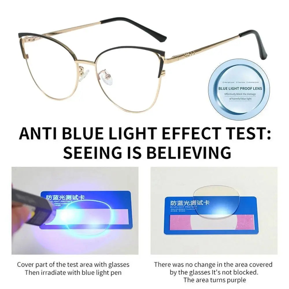 Blue Light Blocking Glasses for Women Fashion Office Optical Spectacle Computer Glasses Blue Ray Blocking Eye Protection Eyewear Quake