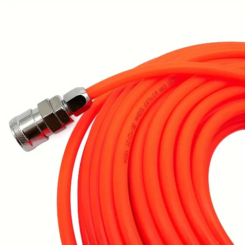 PE (Polyethylene) Air Compressor Hose with Quick Connect Couplings, Universal Thread Standard for Europe and America, Quake