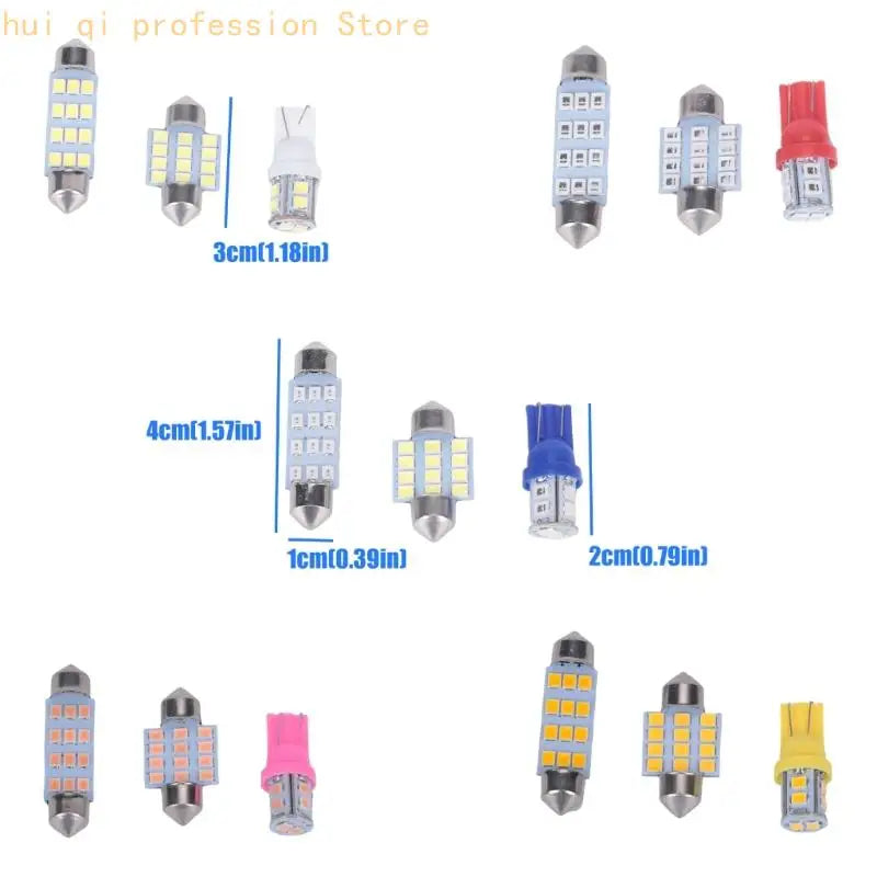 Car Interior LED Bulb Double Pointed Reading Light for Routine Replacement H8WE Quake