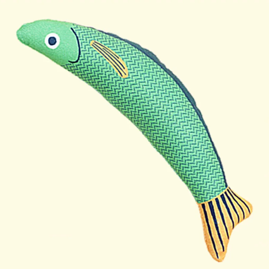 Cat Toy Contains Catnip for Self Pleasure and Relaxation 3D Simulated Fish Pillow Fish Interactive Sound Plush Toy Quake A