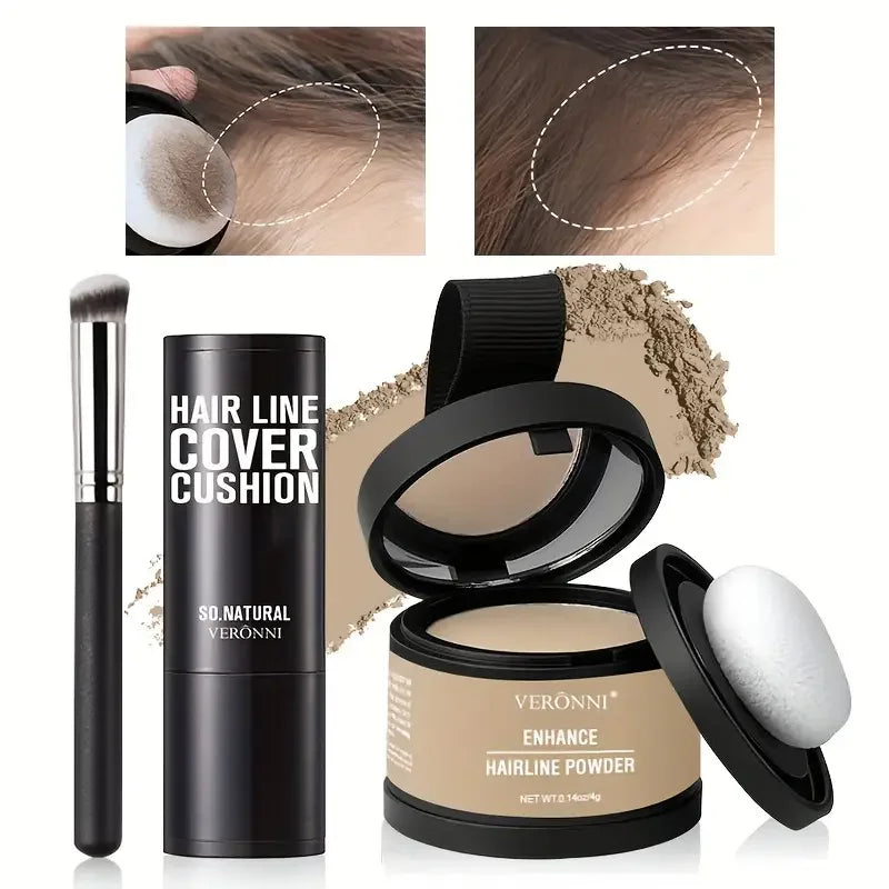 Hairline & Roots Concealer Powder Black Root Natural Instant Waterproof Hairline Shadow Concealer Coverage Repair Fill In Hair Quake