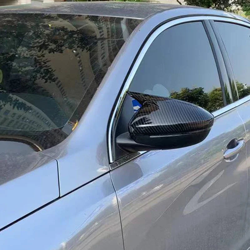 For Peugeot 208 2020-2023 Peugeot 308 2014-2020 508 2008 Rearview Side Mirror Cover Wing Cap Sticker Exterior Case Trim Carbon Quake