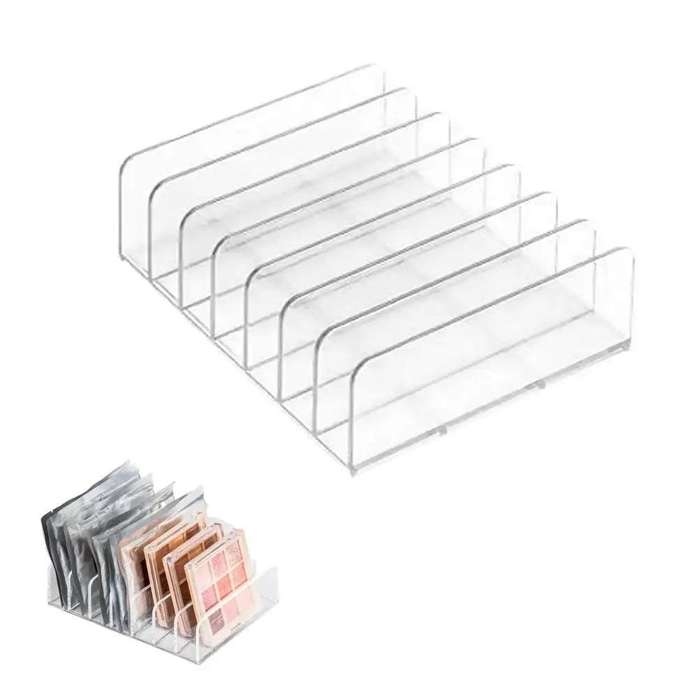 DVD/CD Organizer,Eyeshadow Palette Storage Tray Cosmetics Rack Makeup Tools Compartment Holder Sunglasses Storage Shelf Quake big