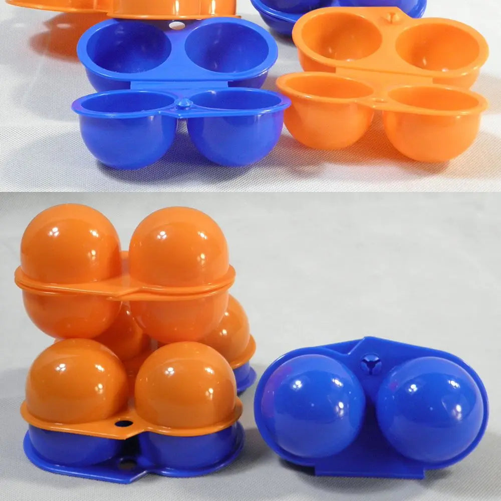 2/4 Grids Camping Holder Foldable Egg Tray Egg Storage Box Portable Organizer Case Quake