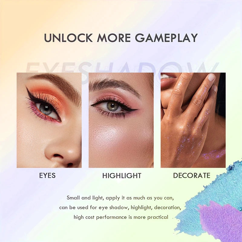VERONNI 24 Color Eyeshadow Glitter Pigment Matte Eye Shadow Makeup Monochrome Glitter Eyeshado Makeup Palette Lasting Cosmetics Quake