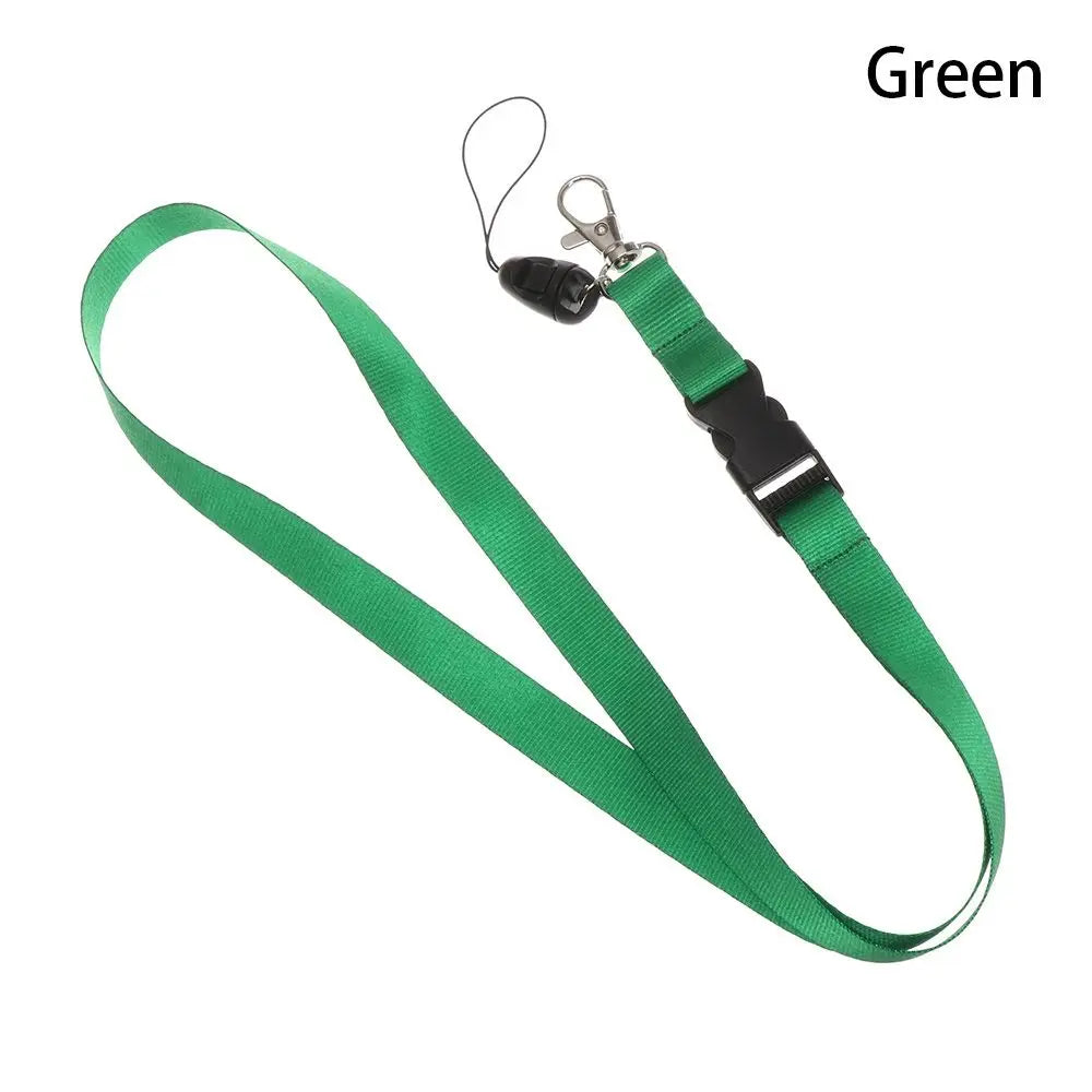 Cute ID Card Rope Fashion Mobile Phone Lanyard Mobile Phone Straps Neck Strap Keys Gym Holder Quake Green