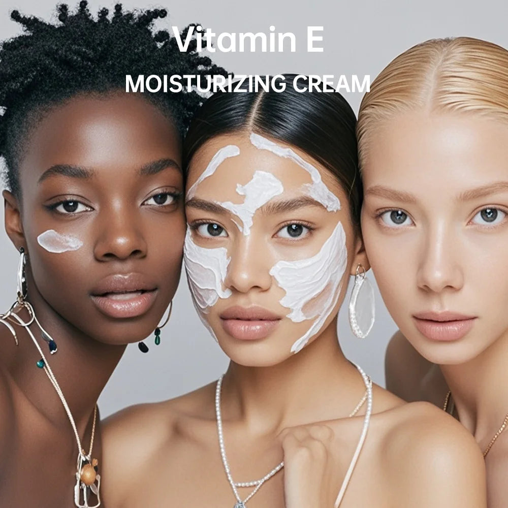 Vitamin E moisturizing Cream Anti Aging Firming Lifting Fade Fine Lines Whitening Moisturizing Brightening Skin Care Cosmetic Quake