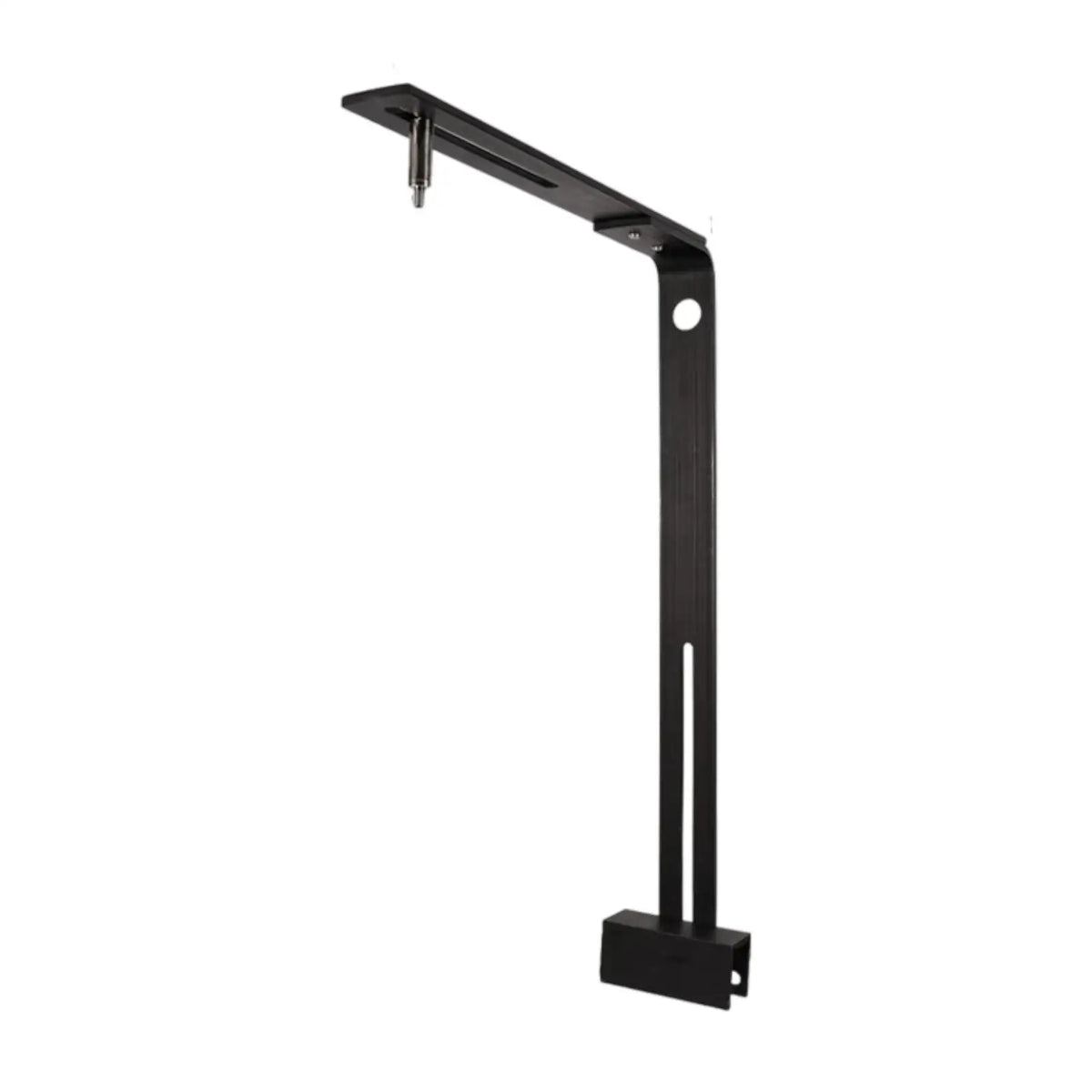 Height Adjustable Fish Tank Light Rack Sleek Aluminum Aquarium Lighting Holder for Planted and Reef Tanks Quake Black 100V-240V US Plug