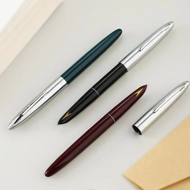 Fountain Pen, 0.38mm Fine Nib Fountain Pen Smooth Writing Luxury Pen Gift for Business Office Journaling K1KF Quake