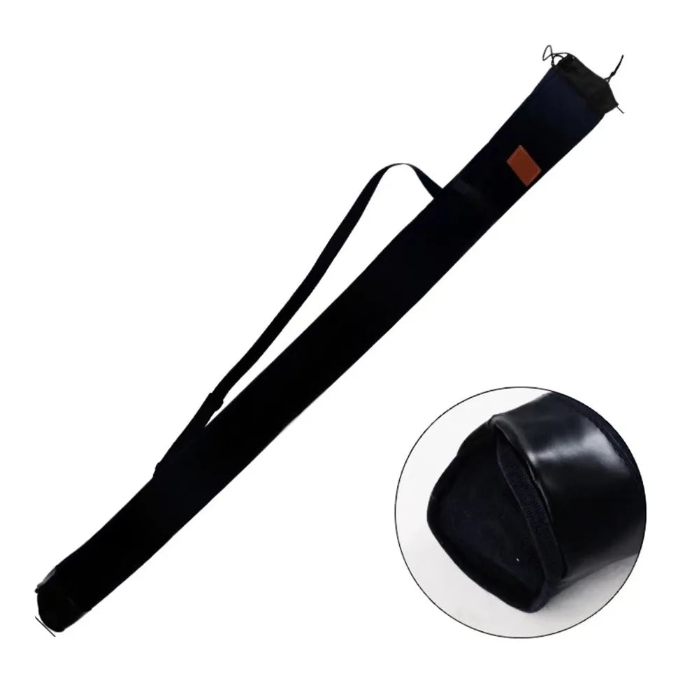Canvas Fishing Tackle Storage Bag Large Capacity Folding Portable Fishing Tackle Backpack Multifunctional Rod Bag Quake Black 120cm