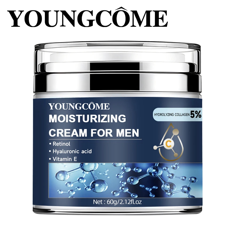 Men's Collagen moisturizing cream with retinol and vitamins, Anti-wrinkle Repair,fade fine lines,hyaluronic acid facial skincare Quake