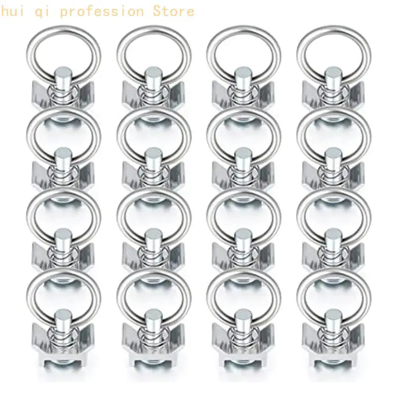 Stainless Steel Track Fitting L-Track Single Fitting with O-Ring for Create Tie-Down Anchors Points H8WE Quake
