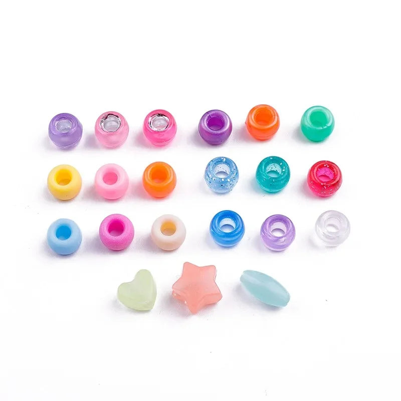 100pcs Multi Colored Braid Hair Dread Dreadlock Beads Hair Rings Tube Cuffs for Styling Accessories Braiders Hair Styling Tools Quake