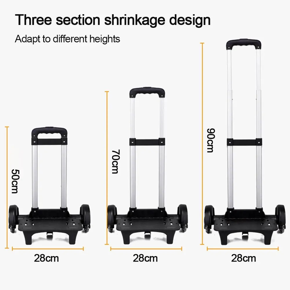 Foldable Durablel Luggage Travel Hand Cart Pet Bag Student Backpack Pullling Rod Carrier Trolley Rack Quake