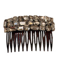 Exquisite Rhinestone Anti Slip Hair Comb for Women Women Girls Bangs Side Clip Broken Hair Edge Clipstyling Accessory Hairpin Quake WHITE