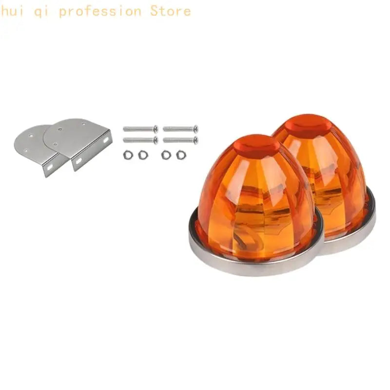 High Visibility Ambers Flashing Warning Lights Side Marker Light for Vehicles H8WE Quake