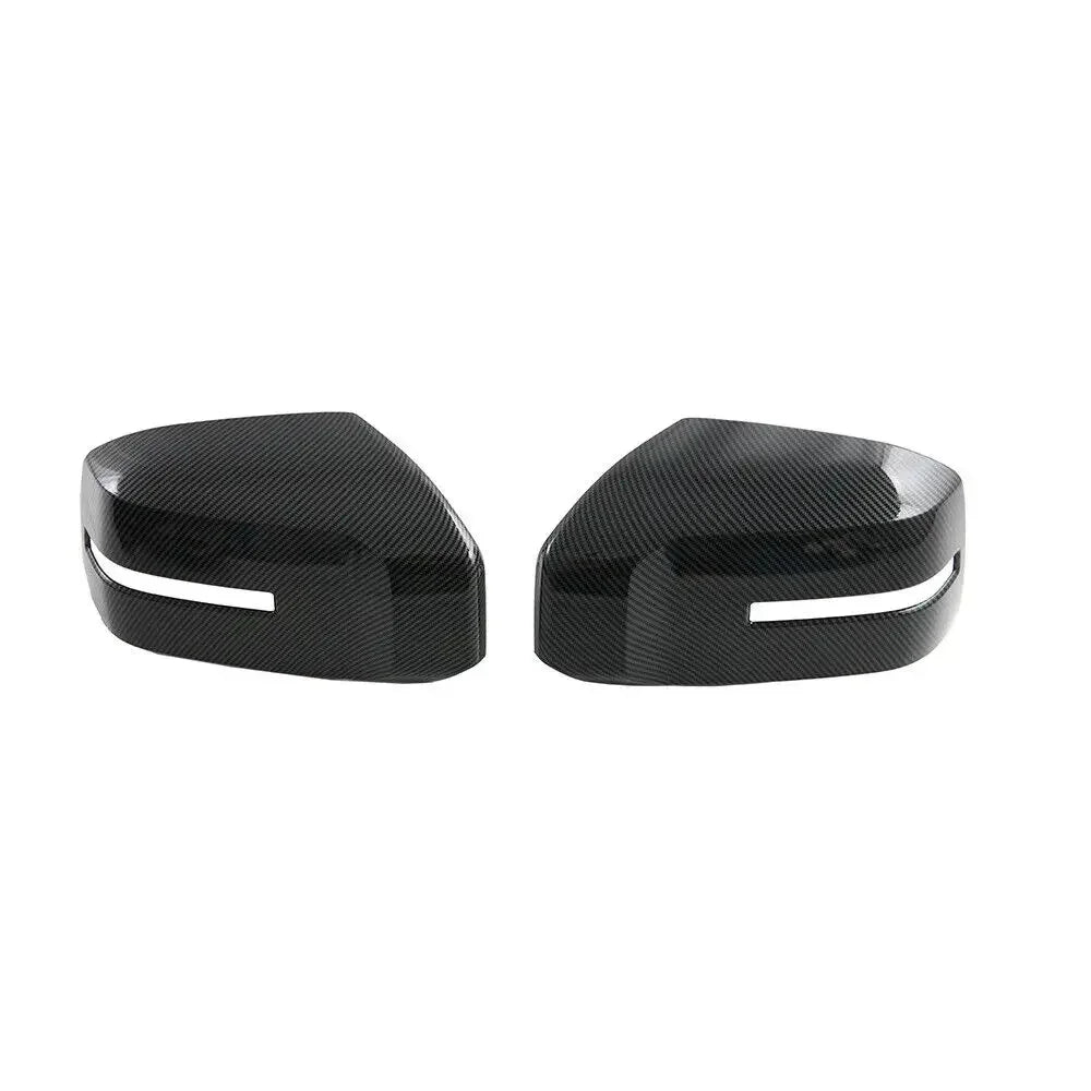 For Mitsubishi Triton L200 2024 Car Sticker Rearview Side Mirror Cover Wing Cap Exterior Door Rear View Case Trim Carbon Looking Quake