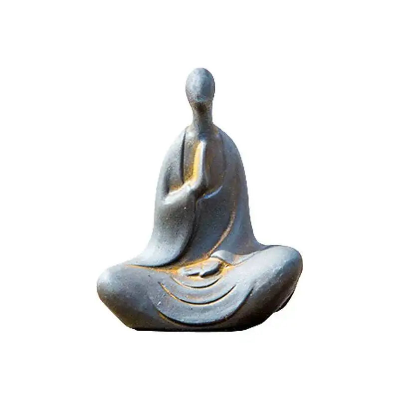 Chinese Style National Style Formless Buddha Statue Zen Ornament Study Room Decoration Tea Pet Imitation Cast Iron Handmade Quake