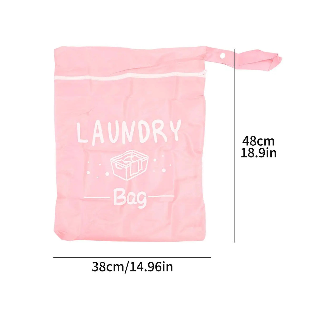 Large Capacity Laundry Bag Portable Dirty Clothes Storage Bag Oxford Waterproof Storage Pouch Swimming Fitness Beach Clothes Bag Quake 5PCS Pink