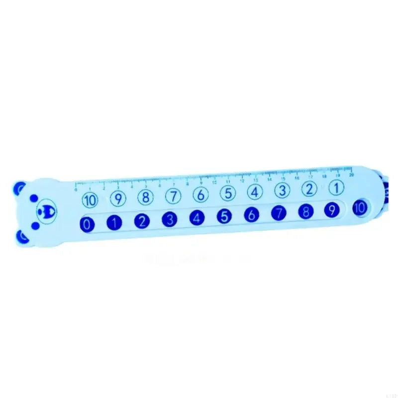 Interactive Math Measurement Ruler Double Sided Addition and Subtraction Decomposition Ruler For Children Kindergarten K1KF Quake Blue CN