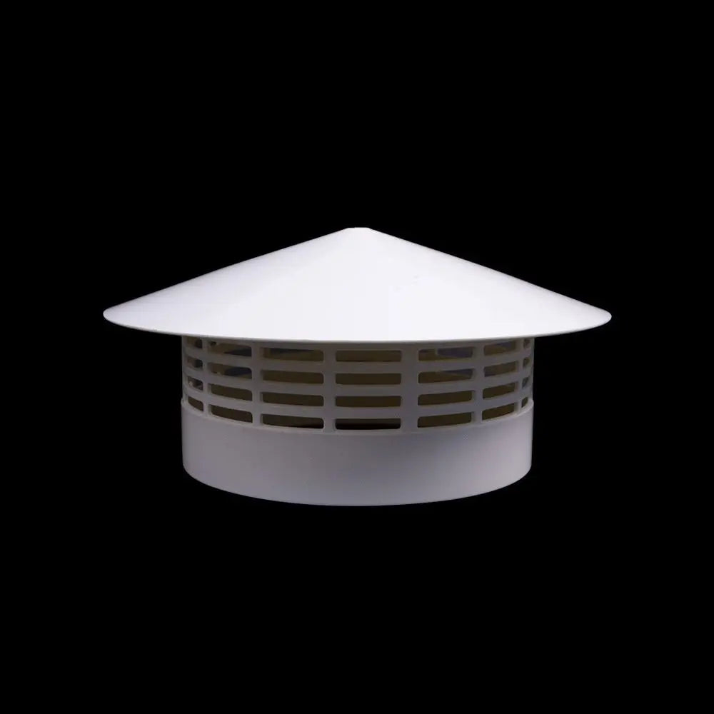 Durable 75-200mm Ventilated Rain Cap Exterior Wall Exhaust Hood Air Outlet PVC Roof Duct Vent Ventilation System Quake