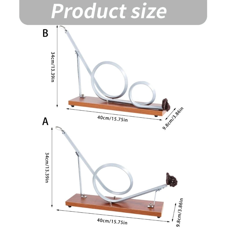 Centripetal Force Experiment Demonstrator Wooden Metal Roller Model For Science Education And Classroom Teaching K1KF Quake