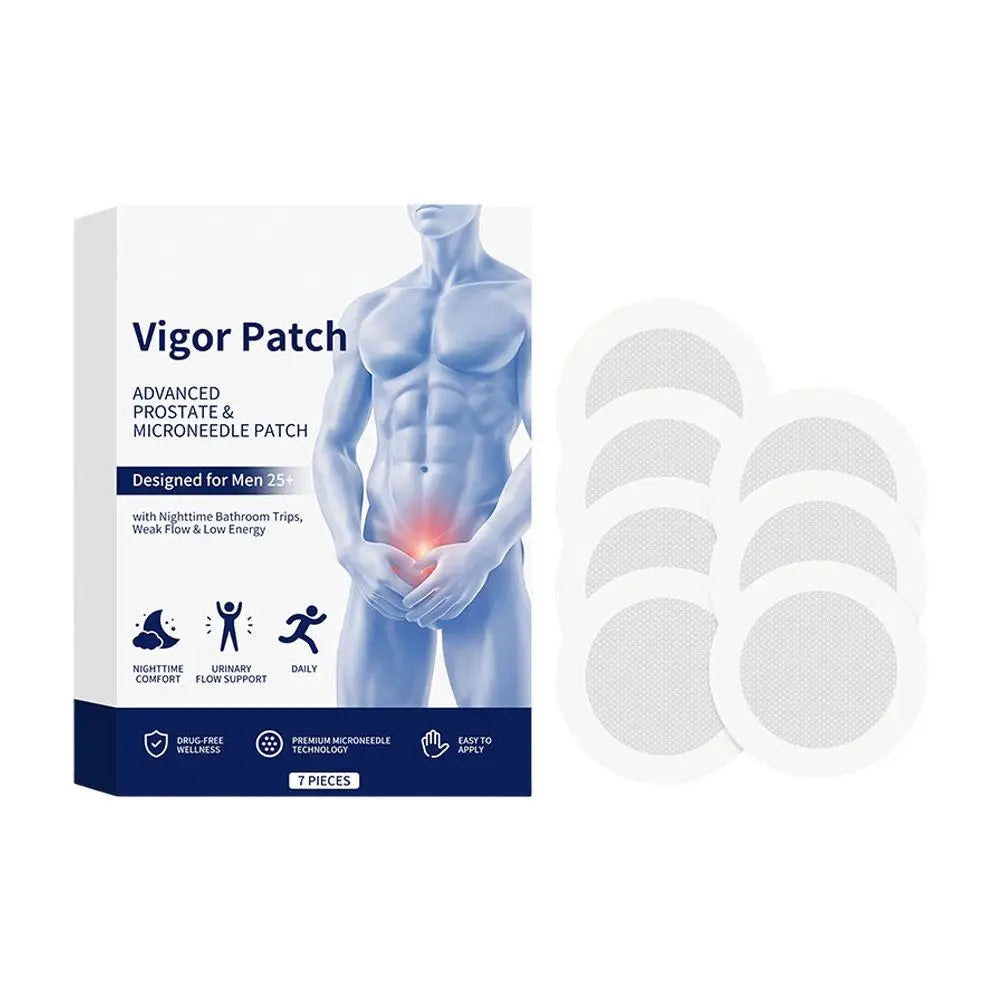 Herbal Microneedle Patch for Men Daily Wellness Body Care Patch Gentle Moisturizing Breathable Skin Friendly Quake 1pcs