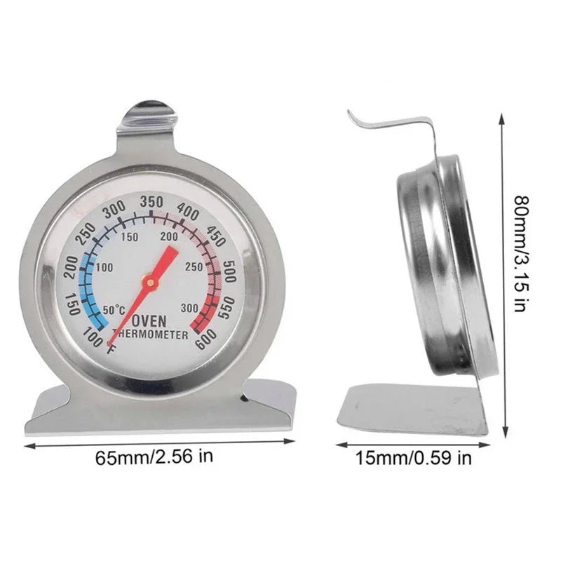 Stainless Steel Oven Cooker Thermometer Temperature Gauge Mini Thermometer Grill Temperature Gauge for Home Kitchen Food HOT Quake