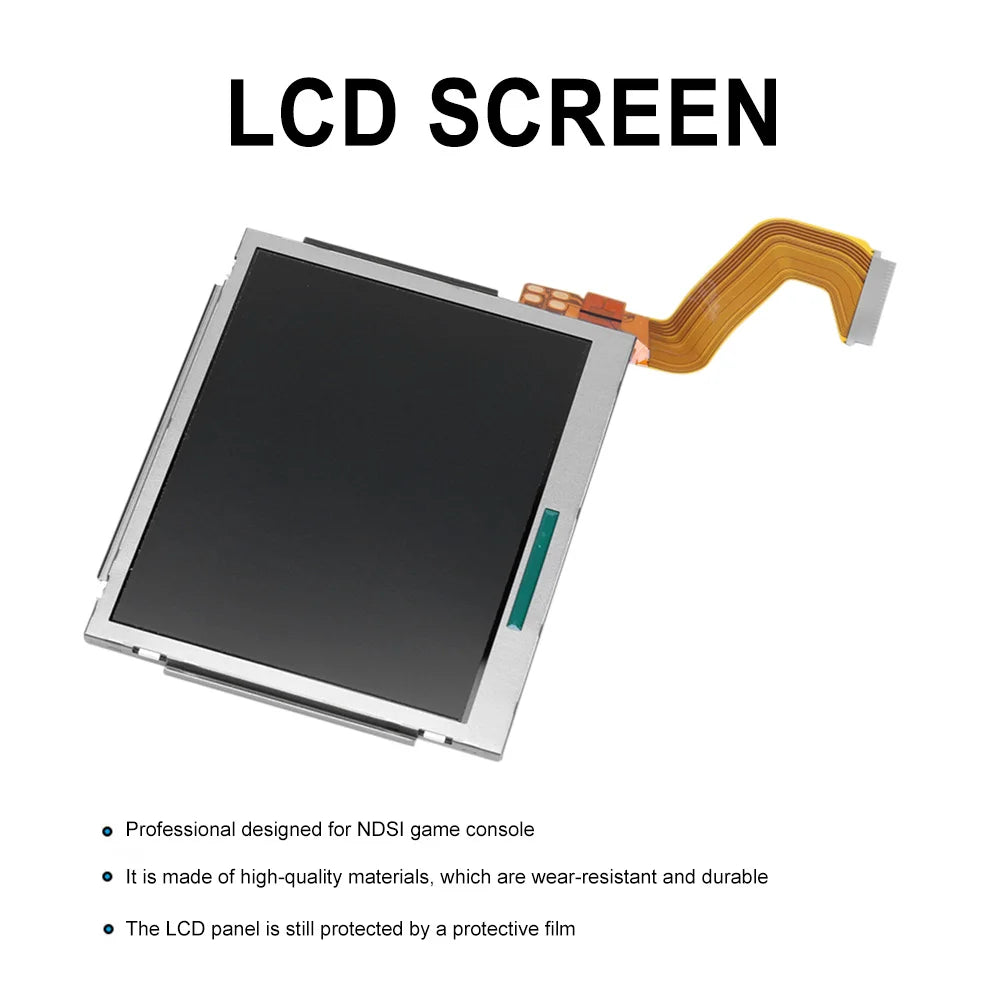 Durable LCD Display for NDSI Upper Screen Compatible with Bluetooth Headphones and Phone Accessories Quake