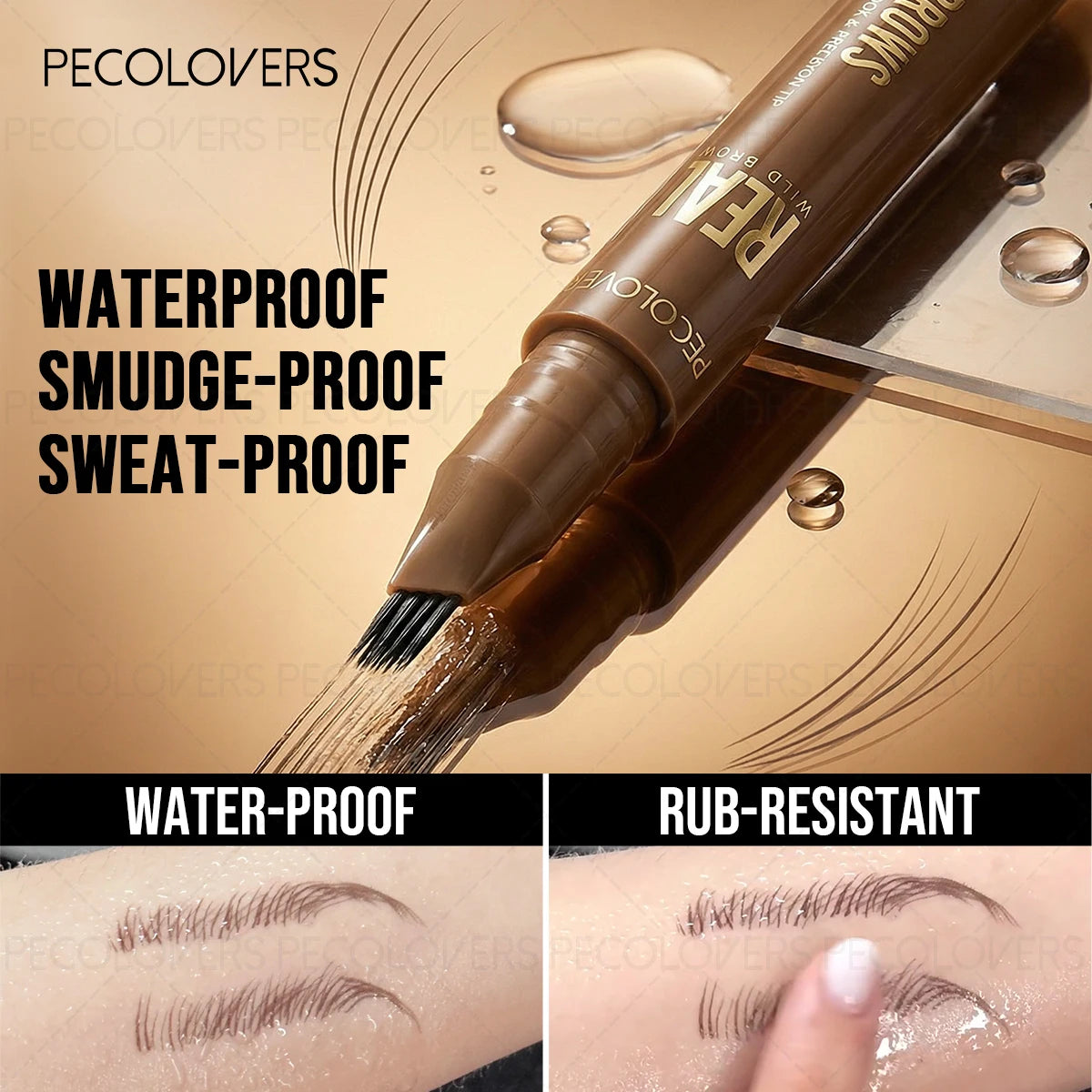 1PC Multi Fork Eyebrow Pencil, Multi-color Selection, Filling The Gap in The Eyebrow Area, with Distinct Eyebrows At Every Root Quake
