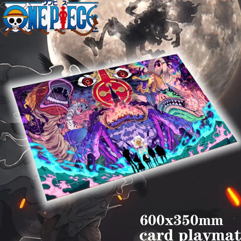 Opcg Hot Nika Luffy One Piece Game Mat 600x350mm DIY Anime Card Mat Desk Mat for Kids TCG Gaming Collection Exquisite Gift Toys Quake