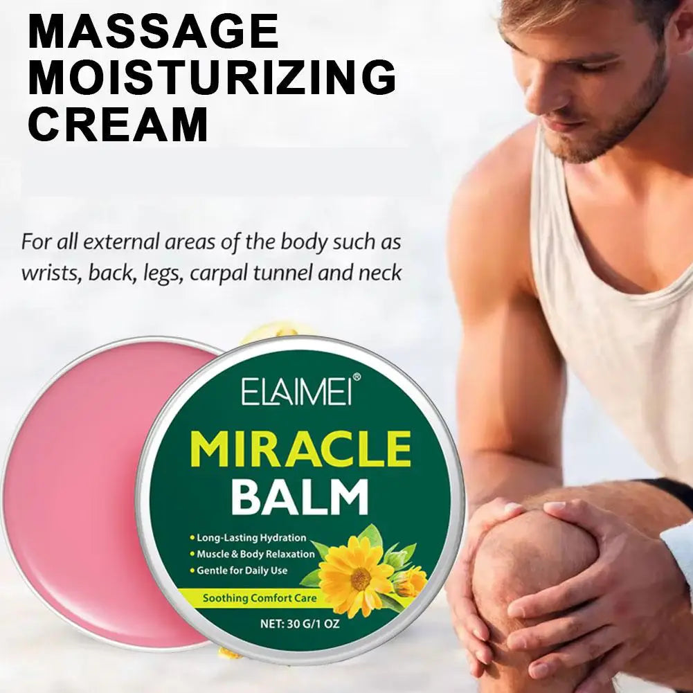 Massage Moisturizing Body Balm Compact Deep Hydrating Soothing Non Greasy Fast Absorption Whole Body Daily Skin Care Quake