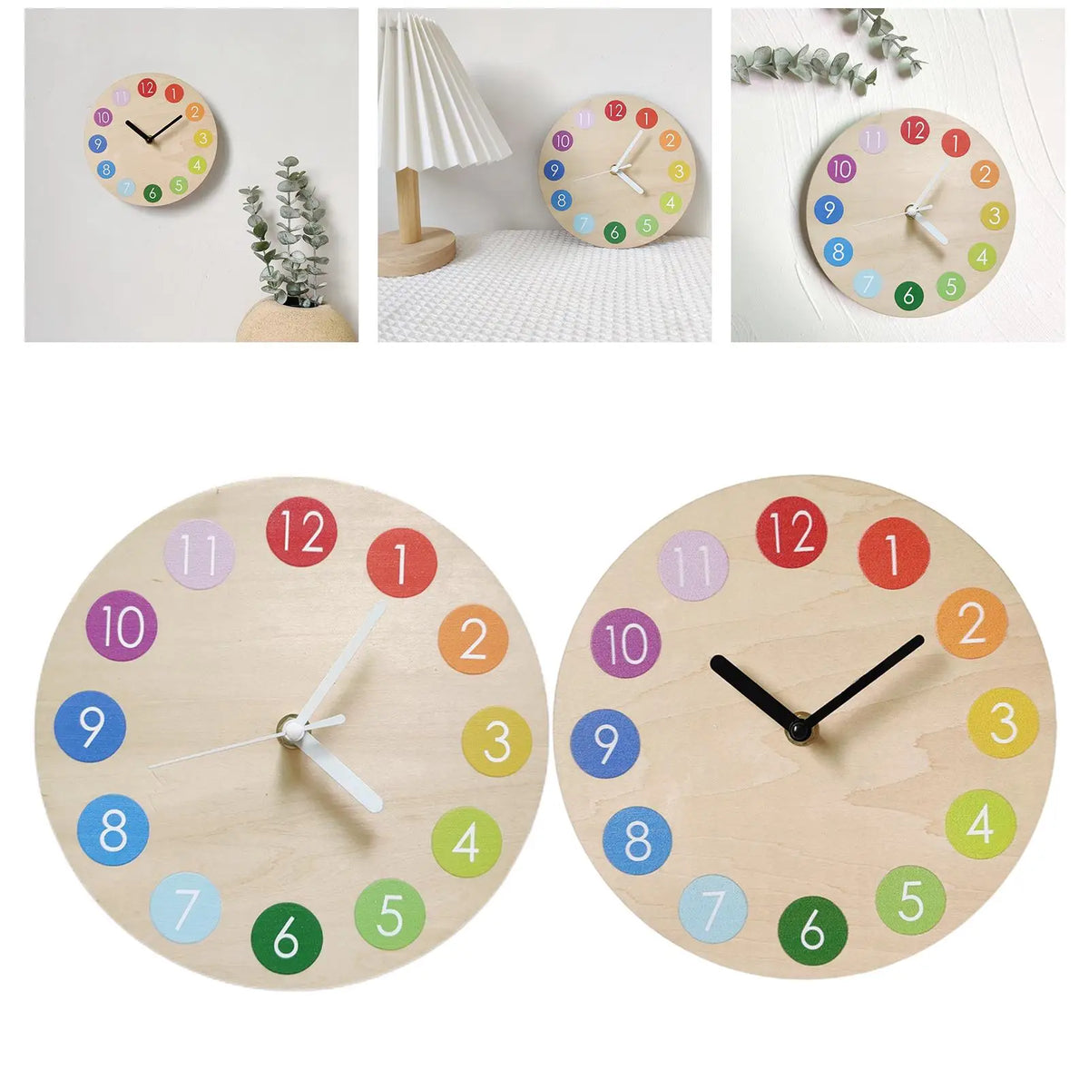 Stylish 11 Inch Wall Clock for Bedroom Decor - Battery Operated Quake