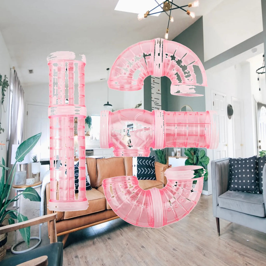 Hamster Tube Set Hamster Toy for Mouse Rat Cage Accessories to Expand Space Quake