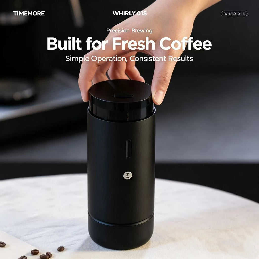 TIMEMORE WHIRLY01S Portable Electric Coffee Grinder Auto-Stop For Espresso & Pour Over Quake