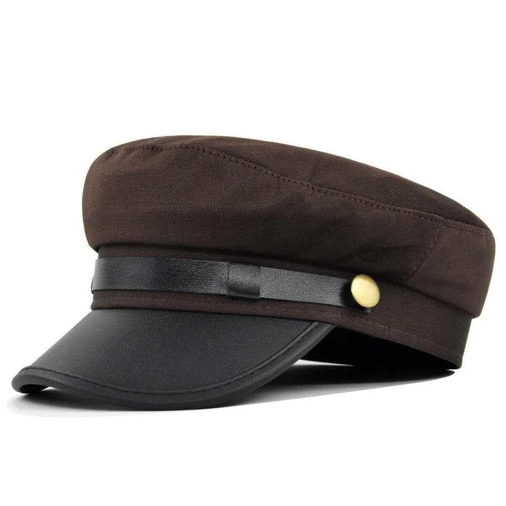 Flat Cap Vintage Navy Cap British Style Octagonal Hat Beret Hats Duck Tongue Cap Newsboy Hat Flat Peaked Caps Women Men Quake