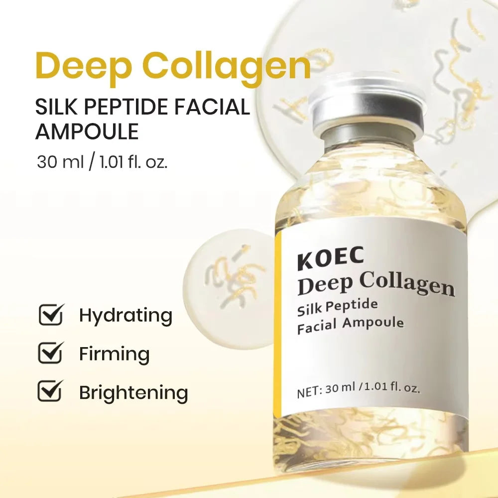 Peptide Intensive Lifting Ampoule,Deep Collagen Face Firming Moisturizing Serum,Glass Skin Tightening Hydration,Korean Skincare Quake