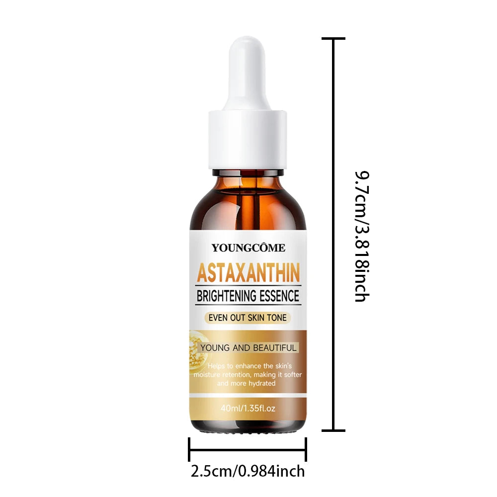 YOUNGCOME Astaxanthin firming and moisturizing essence,Smoothes wrinkles,Skin looks visibly younger 40ML/60ML Quake 30ml