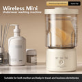 Wireless Washing Machine Portable Underwear Cleaner 4000mAh Mini Socks Wash Machine Fully Laundry Bucket Makeup Brush Cleaner Quake Default Title