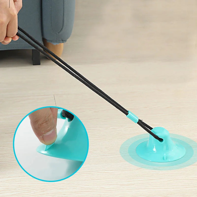 Interactive Suction Cup Dog Toy with Sound and Treat Dispensing - Durable Rubber Ball for Training and Tug-of-War Fun Quake