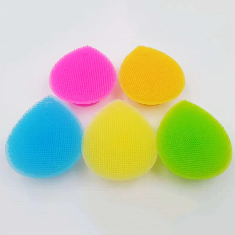 1PC Silicone Cleaning Brush Washing Pad Exfoliating Blackhead Remover Facial Deep Cleansing Face Brushes Baby Bath Massager Quake
