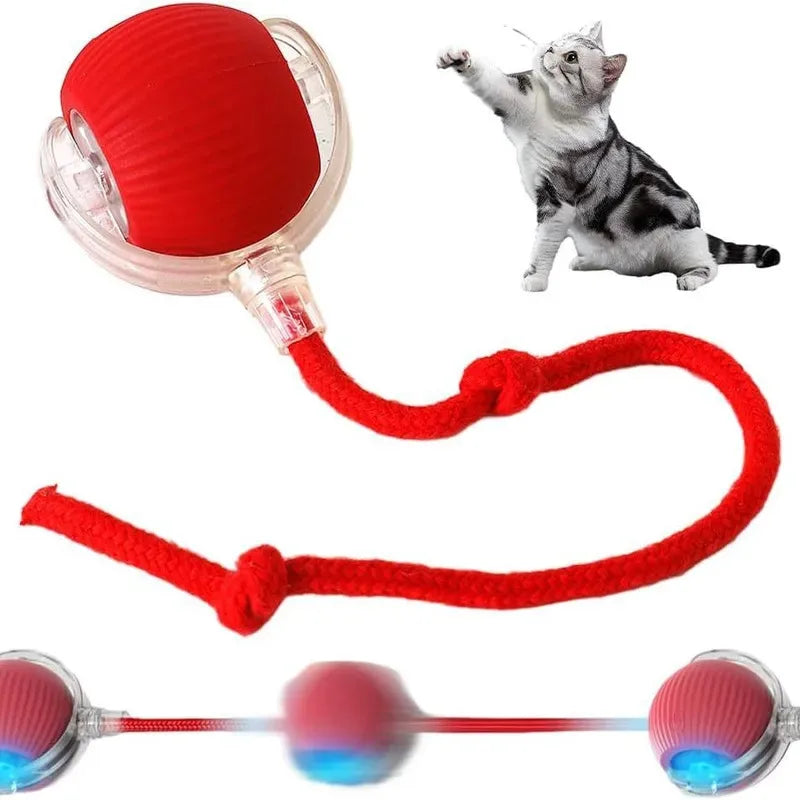 Automatic Rolling Ball Interactive Ball Cat Toys Pet Supplies Electric Dog and Cat Training to Imitate Rat Rechargeable Products Quake