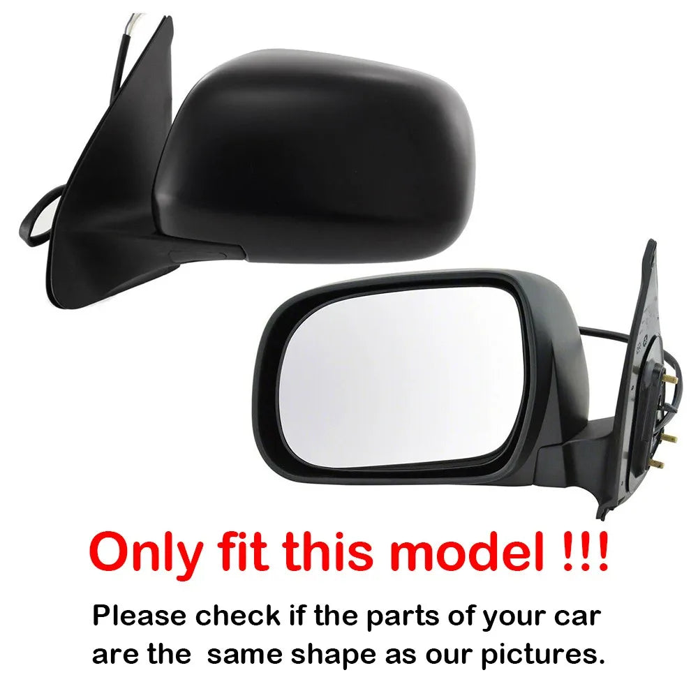For Lexus RX 2003-2008 Toyota Hilux 2005-2010 Tacoma 2005-2015 1x Door Side Wing Mirror Glass Heated With Plate Rearview Clip Quake