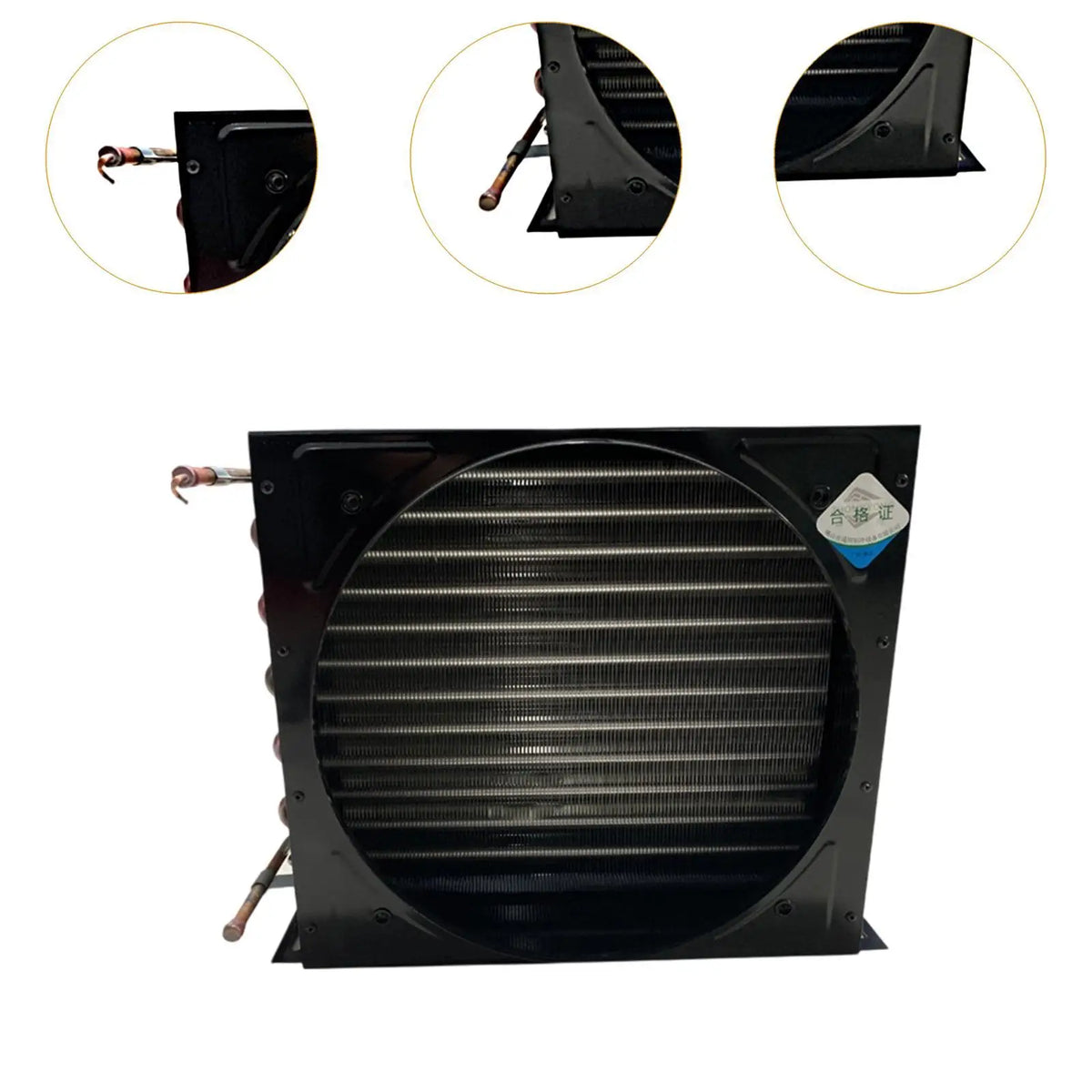Universal Metal Cooling Condenser for Refrigerator Freezer Air Cooled Evaporator Water Cooling Heat Dissipation Quake