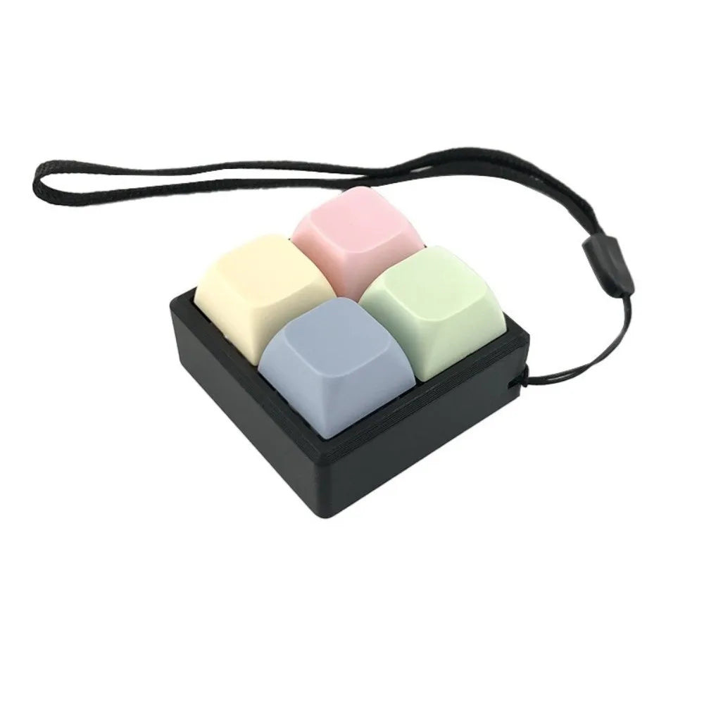 New 2/3/4 Keys Finger Keyboard Keycap Key Button Decompression Toy Stress Relief Pass The Time Clicker Toy Adult Quake